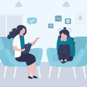 Counseling session with emotional support